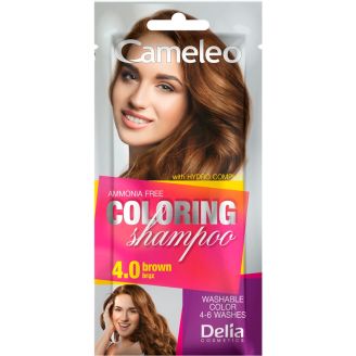 Delia Cosmetics Cameleo Шампунь відтіночний Коричневий №4.0  40 мл