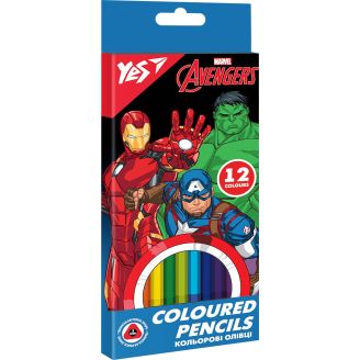 290664 Олівці кольорові YES 12 кол. "Marvel.Avengers"