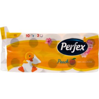 Туалетний папір Perfex Персік 10шт 3шар