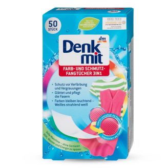 Серветки для прання кольорович речей Denkmit 24 шт