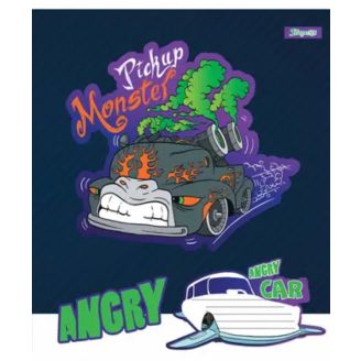 766297 Зошит А5/12 кос. 1В "Angry car"