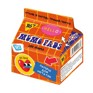 170321 Папір для записів YES Tetra Pak "Sticky mood" 200 арк., 7*7,5см