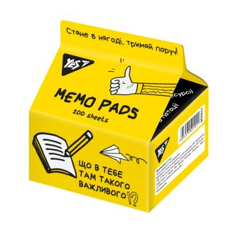 170320 Папір для записів YES Tetra Pak "Не ускладнюй!" 200 арк., 7*7,5см