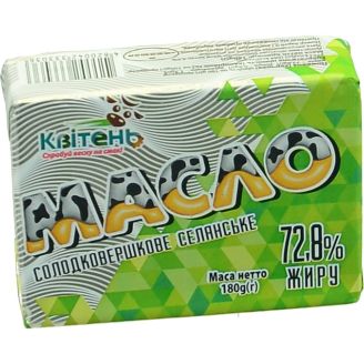 Масло с/верш. "Селянське" 72,8% 180г Квітень