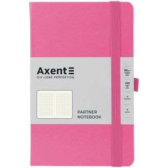 64408 Книга записна Partner, 125*195, 96арк, кліт, рожева 8201-10-A