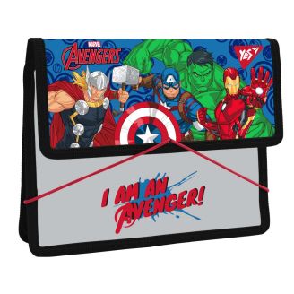 491997 Папка для зошитів YES  пласт. на резинці В5 Marvel.Avengers