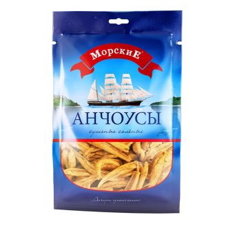 Анчоуси солоно-сушені 18г Морські