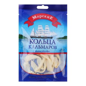 Кальмар кільця копчені 36г Морські