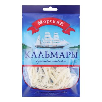 Кальмари солоно-сушені 36г Морські