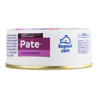Ікра тріски Pate ж/б 80г Водний світ