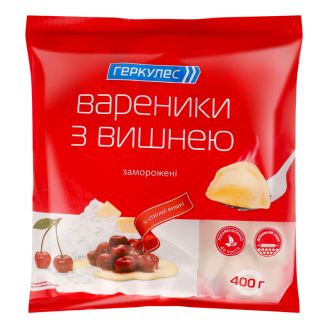 Вареники з вишнею 400г Геркулес