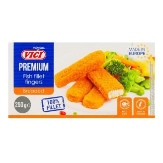 Рибні палички з філе у паніровці "PREMIUM" 250г VICI