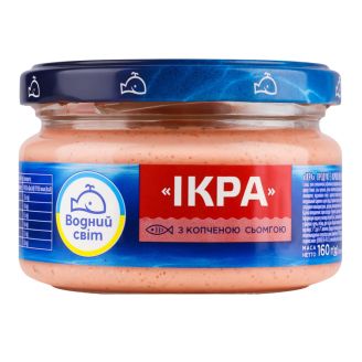 Iкра з копченою сьомгою 160г Водний світ