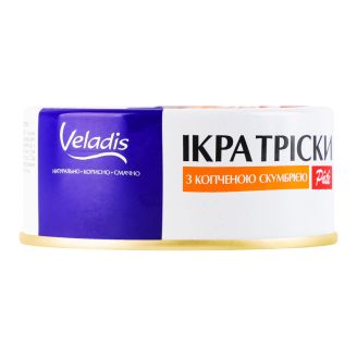Ікра тріски з копченою скумбрією ж/б 100г Pate Veladis
