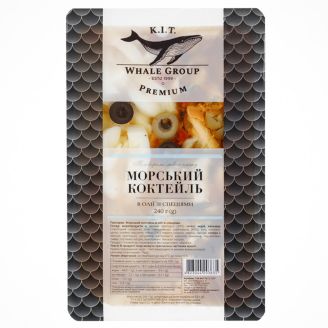 Морський коктейль в олії зі спеціями (термоформа) 240г К.І.Т.