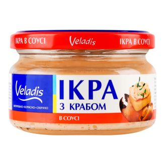 Ікра з крабом в соусі 160г Veladis