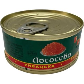 Ікра лососева зерниста 80г ж/б Рибацька