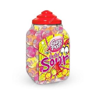 Цукерки фруктові Екстра кислі з гумкою Gum Pop 18г  Польща