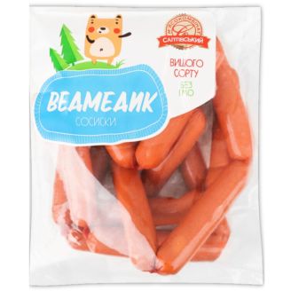 Сосиски ведмедик в/с (цел) 250г  "Салтовский мясокомбинат"