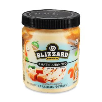 Морозиво пломбір "Карамель-фундук"  280г ТМ Blizzard