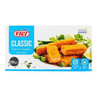 Лососеві палички в паніровці "CLASSIC" 250г тм VICI