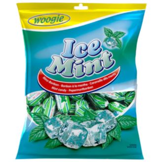 Цукерки льодяники ICE Mint 170г (пак), Woogie 