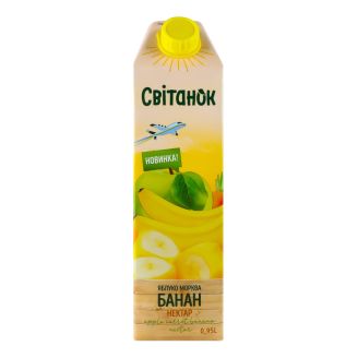 Нектар Яблучно- морквяно-банановий з м’якоттю  т/п 0,95 л  Світанок