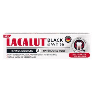 Lacalut Зубна паста Black and White 75 мл