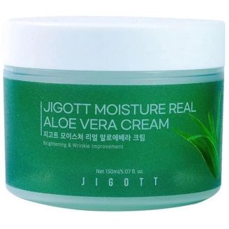 JIGOTT Крем для обличчя з алое 150 мл Moisture Real Aloe Vera Cream