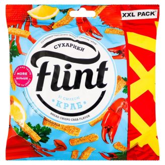 Сухарики зі смаком крабу ТМ Flint  140г