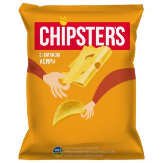 Чіпси зі смаком Сир ТМ "CHIPSTER'S" 60г