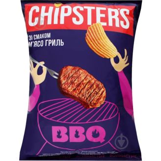 Чіпси CHIPSTER`S м'ясо гриль 120г