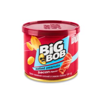 Арахіс "ТМ Big Bob" зі смаком Бекон" 120 г з/б