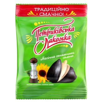 Насіння смажене солоне 150г ТМ "Петриківська Лакомка"