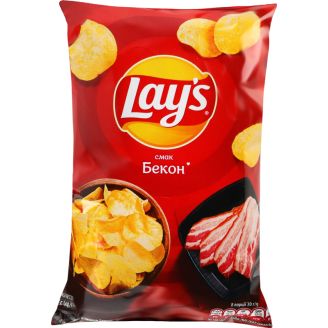 Чіпси картопляні зі смаком бекону Lay's м/у 60г