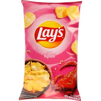 Чіпси картопляні зі смаком краба Lay's м/у 120г