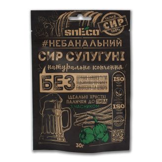 Сир сушений спінений «Сулугуні з часником» 30 г Sneco
