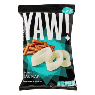 Сухарики стікси зі смаком кальмара 50г ТМ YAW