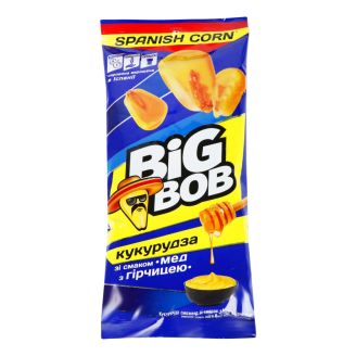Кукурудза смажена зі смаком Мед з гірчицею 60г BIG BOB
