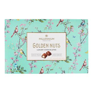 Цукерки Golden Nut з начинкою та цілими горіхами 145г Millennium