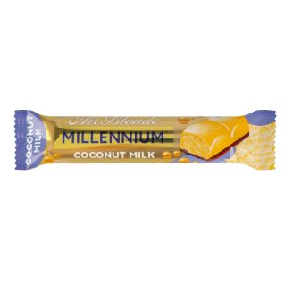 Батончик Blonde Coconut пористий білий 25г Millennium