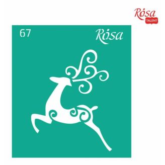 Трафарет багаторазовий самоклеючий, №67, 9х10см, Серія „Новий рік“, ROSA TALENT 3625167