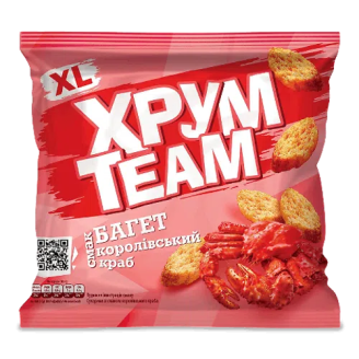 Сухарі багет королівський краб 100г ХрумTeam