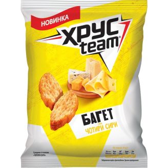 Сухарі багет 4 сири 60г ХрумTeam