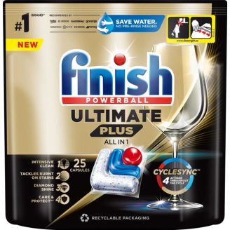 Таблетки для посудомийних машин Finish Ultimate Plus All in one 25 шт