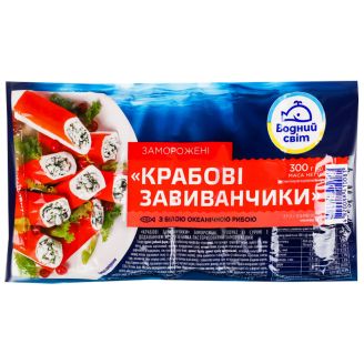 Крабові завиванчики заморожені 300г Водний світ