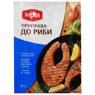Приправа до риби 25г ТМ "Мрія"