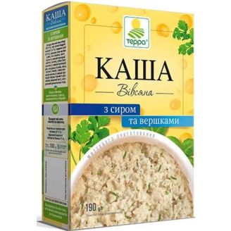 Каша вівсяна з сиром та вершками 38г Терра