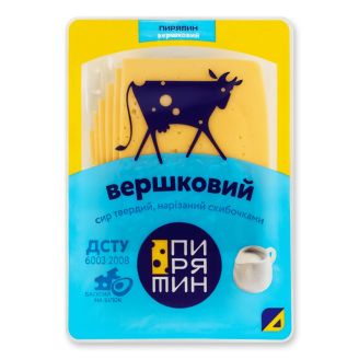 Сир  Вершковий 150г слайс 50% Пирятин