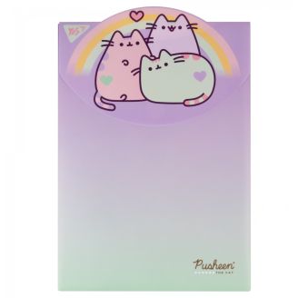Папка-конверт YES А4 на липучці "Pusheen" вертикальна 492191